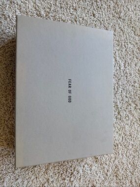 Fear of God Neutral Beige Box with Center Logo